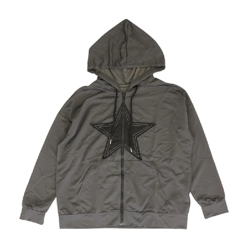 fashion-forward coatCharcoal Solid Jacket