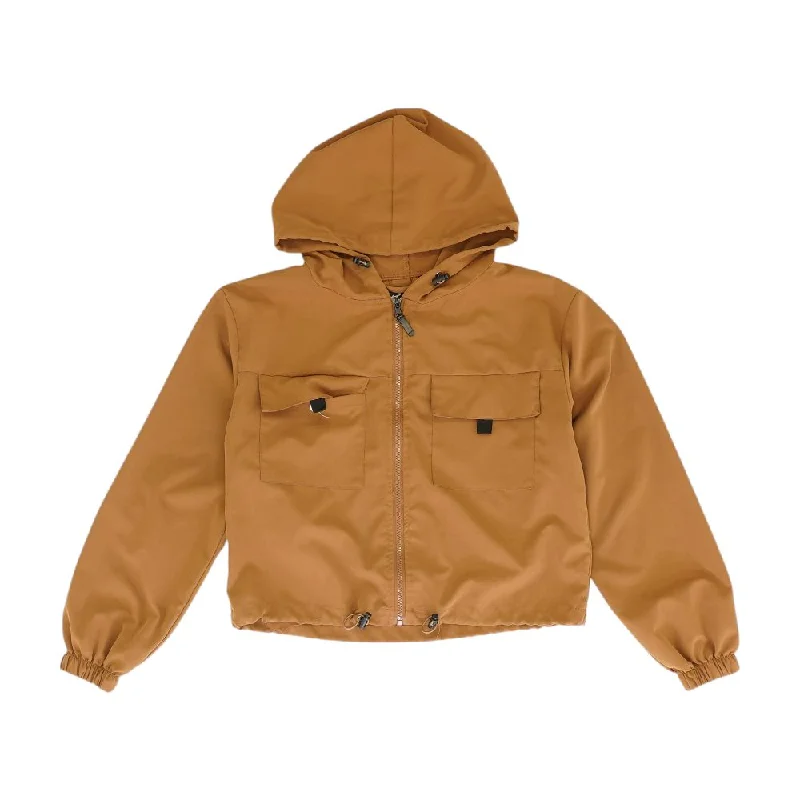 zip-up jacketRust Solid Lightweight Jacket