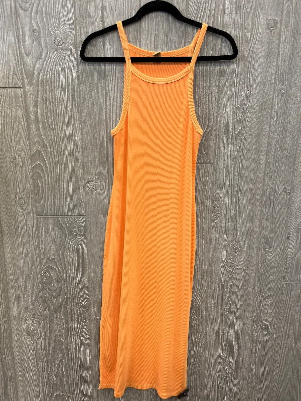 textured dressDress Casual Midi By Old Navy In Orange, Size: S