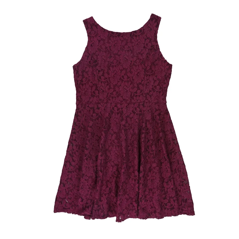 office dressSpeechless Womens Lace Fit & Flare Dress, Purple, XX-Large